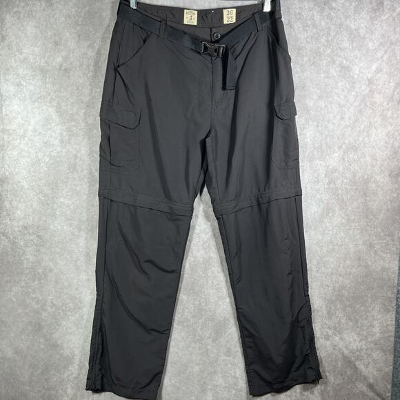 Red Head Pants Mens‎ 36x32 Gray Nylon Convertible Cargo Hiking Outdoor Zip Off - Picture 1 of 12
